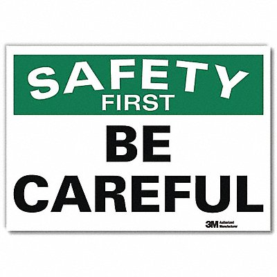 Safety Decal 7 in x 10 in Rflct Sheeting
