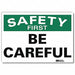 Safety Decal 7 in x 10 in Rflct Sheeting