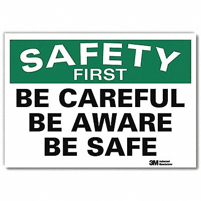 Safety Decal 10in x 14in Rflct Sheeting