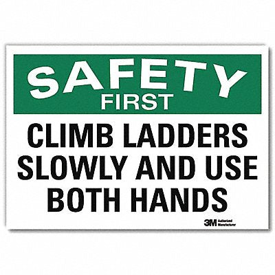 Safety Decal 7 in x 10 in Rflct Sheeting