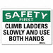 Safety Decal 7 in x 10 in Rflct Sheeting