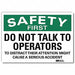 Safety Decal 5 in x 7 in Rflct Sheeting