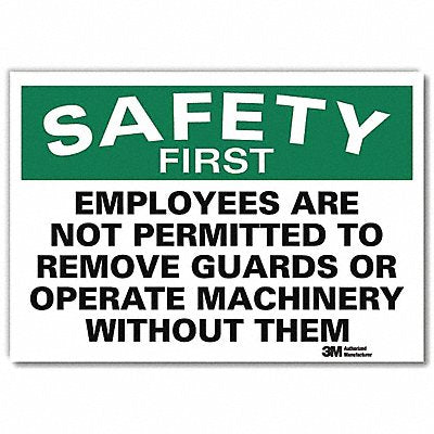Safety Decal 10in x 14in Rflct Sheeting