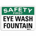 Safety First Sign 7 in x 10 in Aluminum