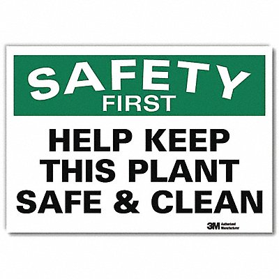 Safety Decal 7x10in Reflective Sheeting