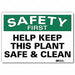 Safety Decal 5x7in Reflective Sheeting