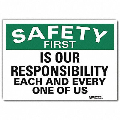 Safety Decal 10in x 14in Rflct Sheeting