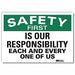 Safety Decal 10in x 14in Rflct Sheeting