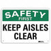 Safety Sign 7 in x 10 in Plastic