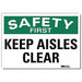 Safety Decal 7x10in Reflective Sheeting
