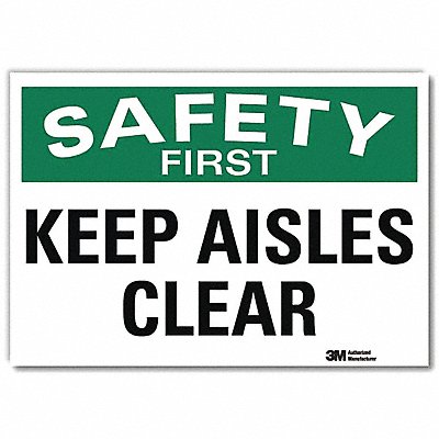 Safety Decal 10x14in Reflective Sheeting