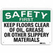 Safety First Sign 10 in x 14 in Aluminum