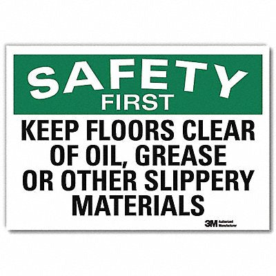 Safety Decal 7inx10in Reflctv Sheeting