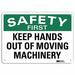 Safety Sign 7 in x 10 in Plastic