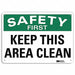 Safety Sign 7 in x 10 in Plastic