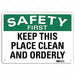 Safety Sign 7 in x 10 in Aluminum