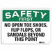 Safety Sign 7 in x 10 in Plastic