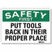 Safety Decal 5inx7in Reflective Sheeting