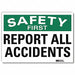 Safety Decal 7 in x 10 in Rflct Sheeting