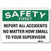 Safety Decal 7 in x 10 in Rflct Sheeting