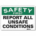 Safety Decal 5 in x 7 in Rflct Sheeting