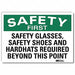 Safety Sign 7 in x 10 in Rflct Sheeting