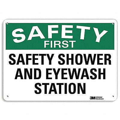 Safety Sign 10 in x 14 in Aluminum
