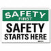 Safety Decal 7inx10in Reflctv Sheeting