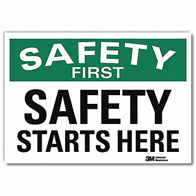 Safety Decal 10in x 14in Rflct Sheeting
