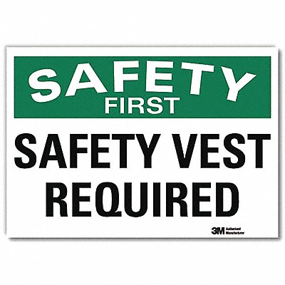 Safety Sign 7inx10in Reflective Sheeting