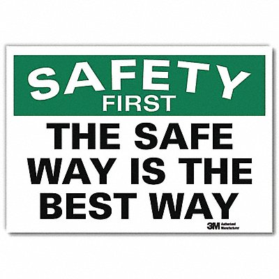 Safety Decal 5 in x 7 in Rflct Sheeting
