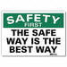 Safety Decal 5 in x 7 in Rflct Sheeting