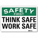 Safety Decal 7 in x 10 in Rflct Sheeting