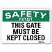 Safety Decal 10x14in Reflective Sheeting