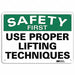 Safety Sign 7 in x 10 in Aluminum