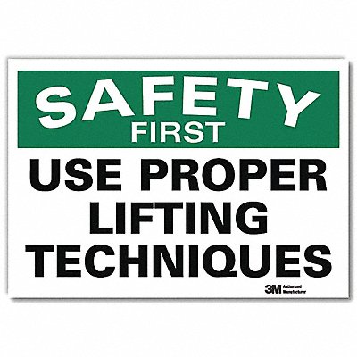 Safety Decal 7inx10in Reflctv Sheeting