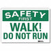 Safety Decal 5 in x 7 in Rflct Sheeting