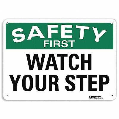 Safety Sign 10 inx14 in Aluminum