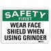 Safety Sign Reflective Alum 7inHx10inW