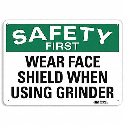 Safety Sign 7 inx10 in Plastic