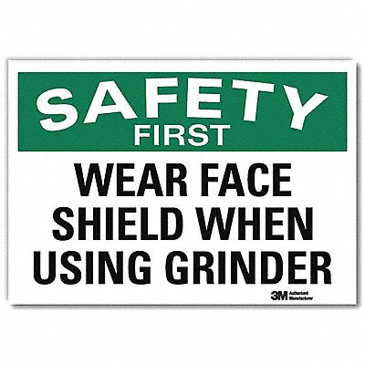 Safety Sign 7 in x 10 in Rflct Sheeting