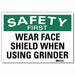 Safety Sign 7 in x 10 in Rflct Sheeting