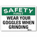 Safety Decal 5 in x 7 in Rflct Sheeting