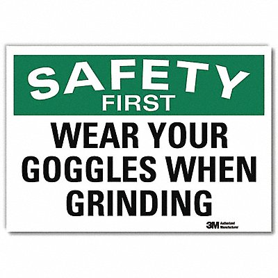 Safety Decal 10in x 14in Rflct Sheeting