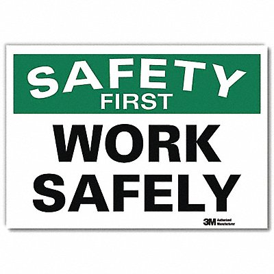 Safety Decal 5 in x 7 in Rflct Sheeting