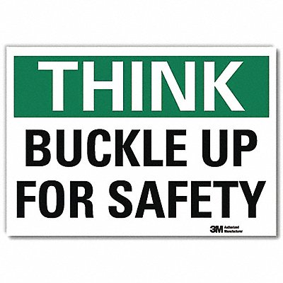 Rflct Seat Belts Lbl 7x10in Alum