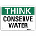 Safety Sign 10 in x 14 in Aluminum