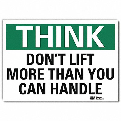 Safety Decal 7 in x 10 in Rflct Sheeting