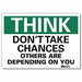 Safety Decal 10in x 14in Rflct Sheeting