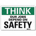 Safety Decal 10in x 14in Rflct Sheeting